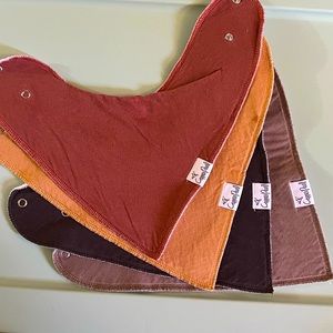 Copper Pearl bandana bibs